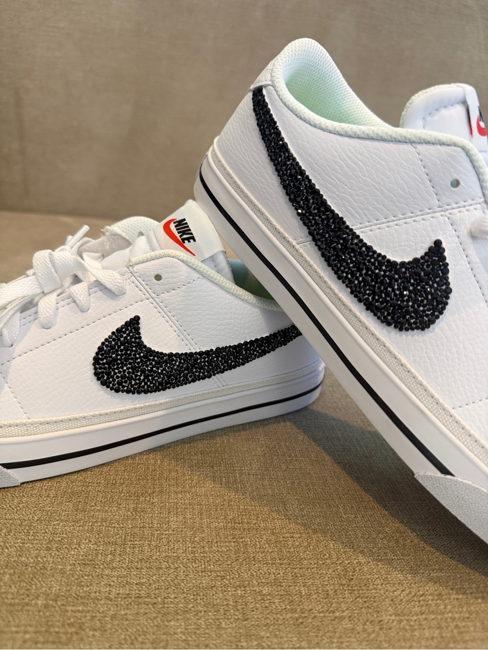 Bling Custom Nike Court Legacy Next Nature Women's Sneaker 9.5
